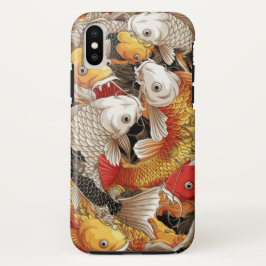 Funda Para iPhone XS Vibrante armonía de Koi - Japonés Koi Fish Seamles