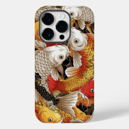 Funda Para iPhone 14 Pro De Case-Mate Vibrante armonía de Koi - Japonés Koi Fish Seamles