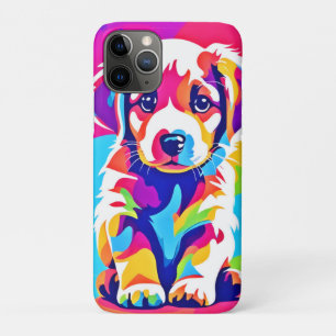 Funda Para iPhone 11 Pro Vibrante Arte De Cachorro
