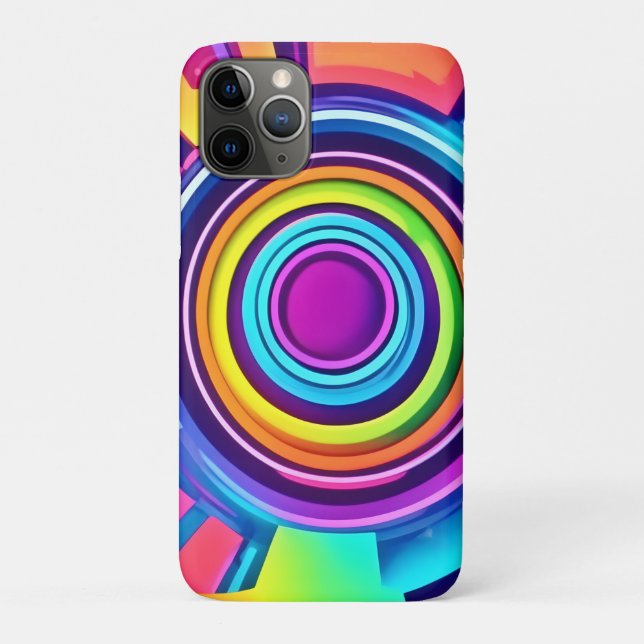 Funda De Case-Mate Para iPhone Vibrante Arte Psicodélico Vortex (Reverso)