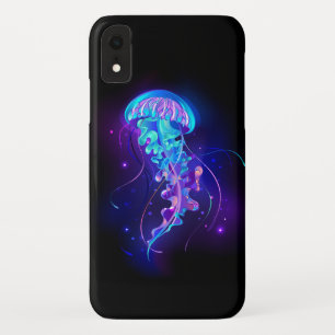 Funda Para iPhone XR Vibrante color Glustre medusas