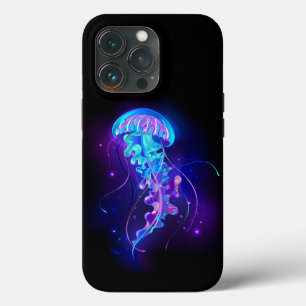 Funda Para iPhone 13 Pro Vibrante color Glustre medusas