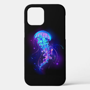 Funda Para iPhone 12 Vibrante color Glustre medusas