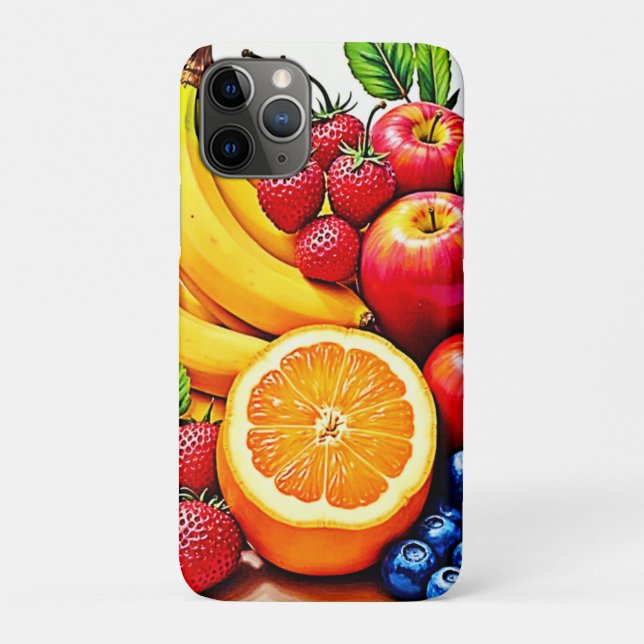Funda De Case-Mate Para iPhone Vibrante Diseño De Delight De Fruta Fresca (Reverso)