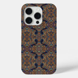 Funda Para iPhone 15 Pro Vibrante estuche para iPhone Batik Raven multicolo