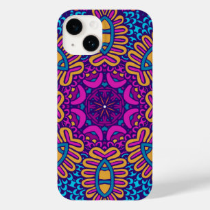 Funda Para iPhone 14 De Case-Mate Vibrante Estuche para iPhone tribal psicodélico