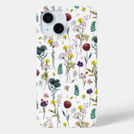 Funda Para iPhone 15 Vibrante Flor Silvestre 