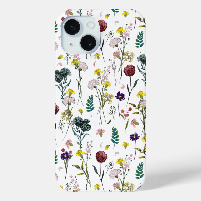 Funda De Case-Mate Para iPhone Vibrante Flor Silvestre  (Reverso )
