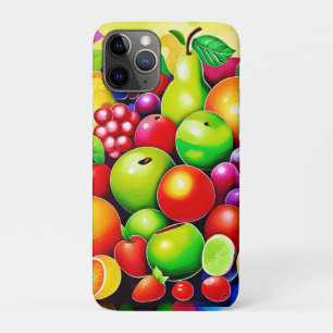 Funda Para iPhone 11 Pro Vibrante Fruit Medley Art