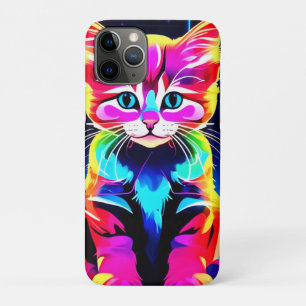 Funda Para iPhone 11 Pro Vibrante imagen de gato