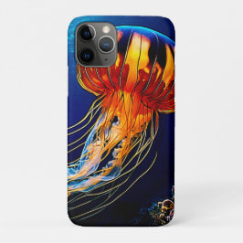 Funda Para iPhone 11 Pro Vibrante Jellyfish Arte subacuático