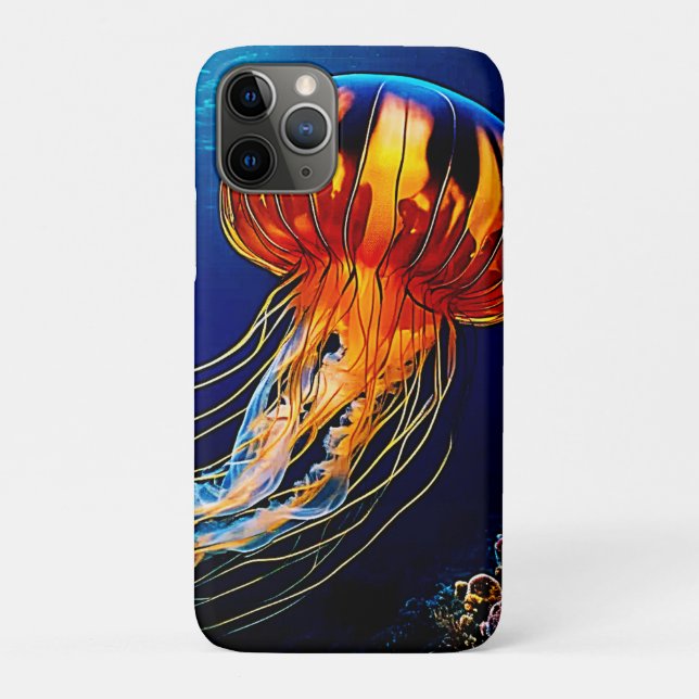 Funda De Case-Mate Para iPhone Vibrante Jellyfish Arte subacuático (Reverso)