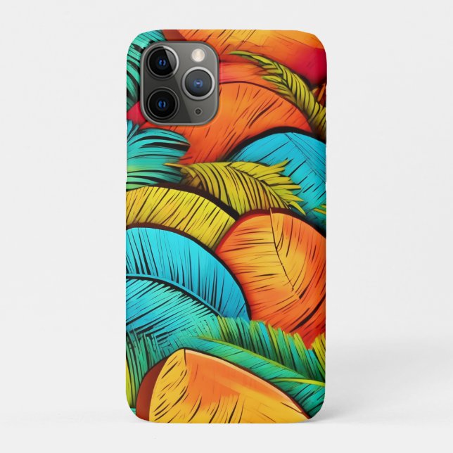 Funda De Case-Mate Para iPhone Vibrante paisaje de izquierda (Reverso)