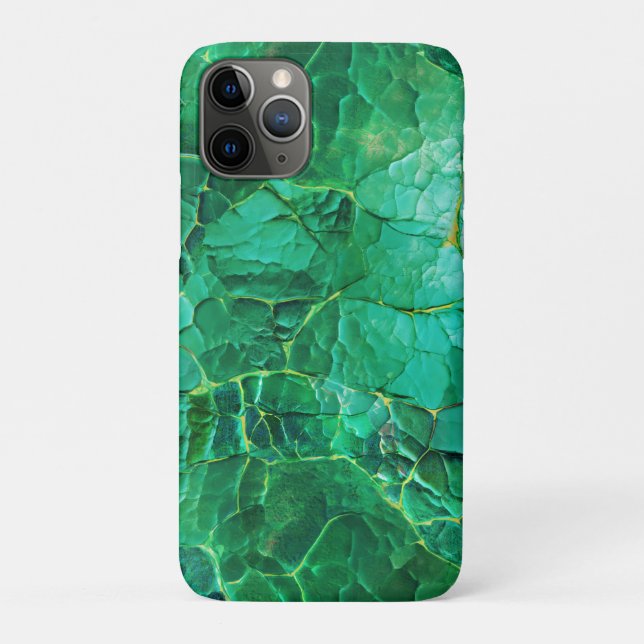 Funda De Case-Mate Para iPhone Vibrante patrón de textura turquesa (Reverso)