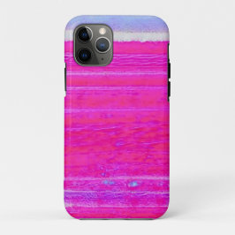 Funda Para iPhone 11 Pro Vibrante Resumen de rayas rosadas y moradas arte