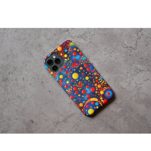 Funda Para iPhone 15 Pro Vibrantes puntos cósmicos líquidos abstractos arte