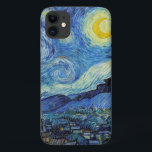 Funda Para iPhone 11 Vicent Van Gogh Starry Night Vintage Bella Artes<br><div class="desc">Estuche de Bella Artes Vintage nocturno Vincent Van Gogh Starry</div>