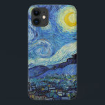 Funda Para iPhone 11 Vicent Van Gogh Starry Night Vintage Bella Artes<br><div class="desc">Estuche de Bella Artes Vintage nocturno Vincent Van Gogh Starry</div>