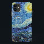 Funda Para iPhone 11 Vicent Van Gogh Starry Night Vintage Bella Artes<br><div class="desc">Estuche de Bella Artes Vintage nocturno Vincent Van Gogh Starry</div>