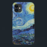 Funda Para iPhone 11 Vicent Van Gogh Starry Night Vintage Bella Artes<br><div class="desc">Estuche de Bella Artes Vintage nocturno Vincent Van Gogh Starry</div>