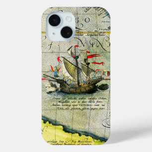 Funda Para iPhone 15 Victoria, mapa de antigüedades Océano Pacífico