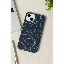 Funda Para iPhone 15 Vid abstracta enroscada | Arte de línea minimalist