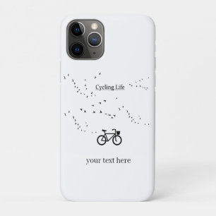 Funda Para iPhone 11 Pro Vida Ciclista Libre Arte en Blanco y Negro
