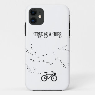Funda Para iPhone 11 Vida Ciclista Libre en Blanco y Negro