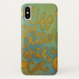 Funda Para iPhone X Vida del gato