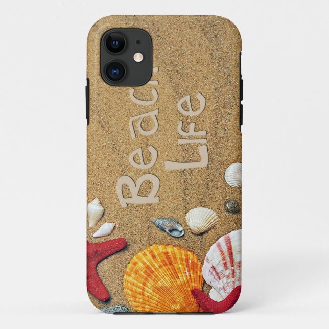 Funda De Case-Mate Para iPhone Vida en la playa (Reverso)