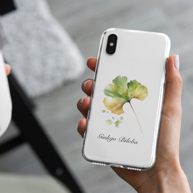 Funda De Case-Mate Para iPhone Vida herbal: personalizable Ginkgo Biloba (Subido por el creador)