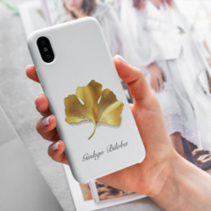 Funda Para iPhone 13 Vida herbal, personalizable Golden Ginkgo Biloba