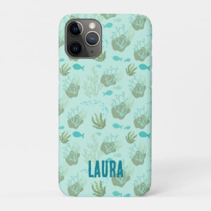 Funda Para iPhone 11 Pro Vida Marina Océano Mar Concha