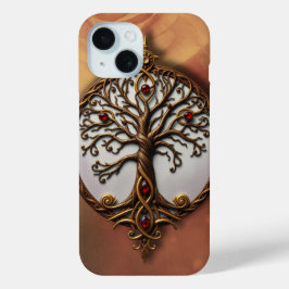 Funda Para iPhone 15 Vida Mística del Árbol