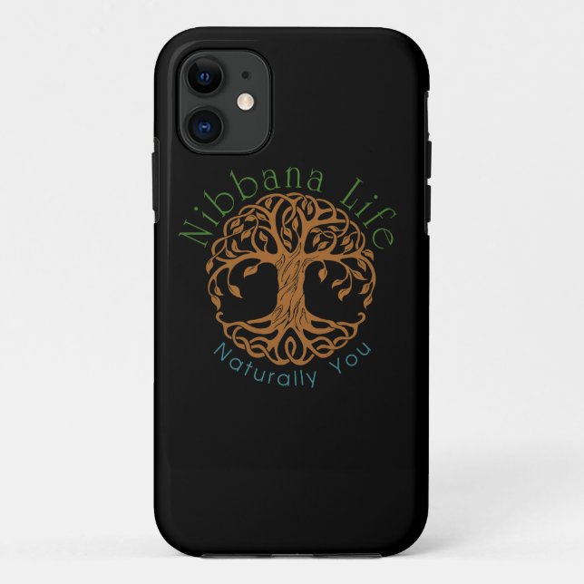 Funda De Case-Mate Para iPhone Vida negra de Nibbana (Reverso)