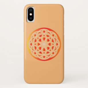 Funda Para iPhone X Vida sagrada de la flor geométrica Mandala Namaste