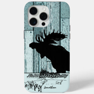 Funda Para iPhone 15 Pro Max Vida silvestre vintage Moose and Wolf