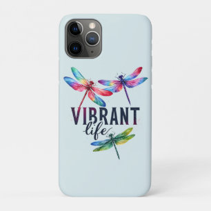Funda Para iPhone 11 Pro Vida vibrante - Dragonfly artístico