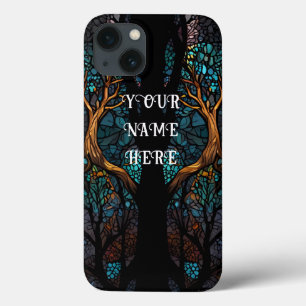 Funda Para iPhone 13 Vidrio Mosaico del Árbol de la Vida