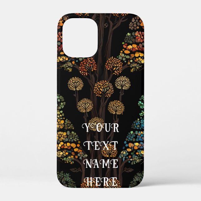 Funda De Case-Mate Para iPhone Vidrio Mosaico del Árbol de la Vida (Reverso )