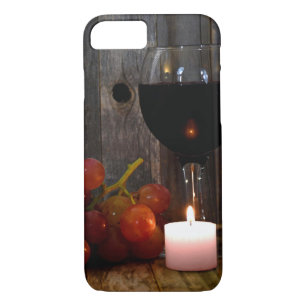Funda Para iPhone 8/7 Vidrio y vela con uvas