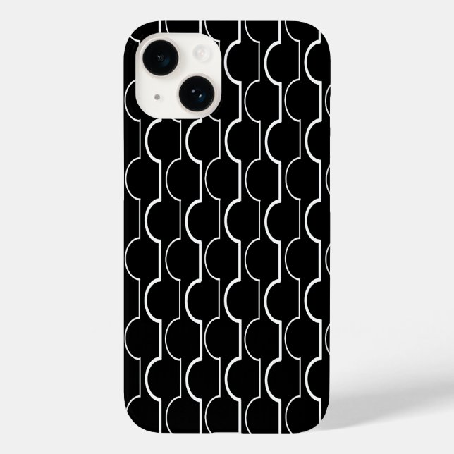 Funda De Case-Mate Para iPhone Vieiras negras (Reverso )