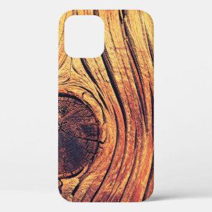 Funda Para iPhone 12 Vieja textura de madera como fondo. Colores de épo