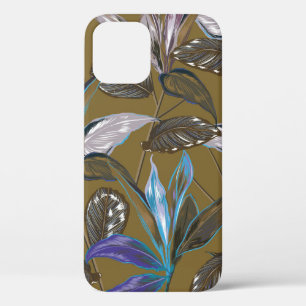 Funda Para iPhone 12 Vieja textura de pared con grietas, fondo retro,  