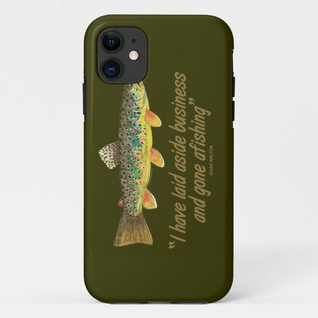 Funda De Case-Mate Para iPhone Viejas palabras de pesca (Reverso)