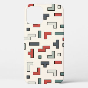 Funda Para iPhone 12 Viejo cuadrado de videojuegos sin problemas, fondo