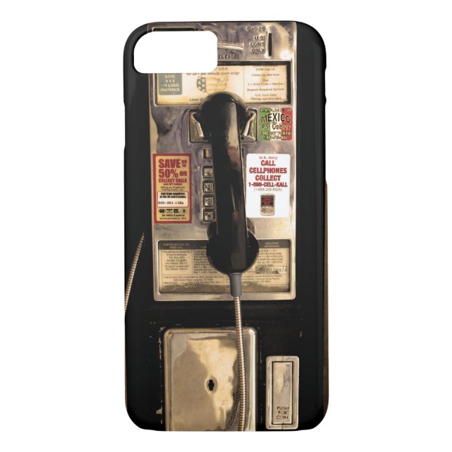 Funda De Case-Mate Para iPhone Viejo teléfono de pago divertido (Reverso)