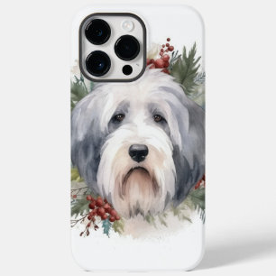 Funda Para iPhone 14 Pro Max De Case-Mate Viejos Navidades de Sheepdog ingleses escriben pre