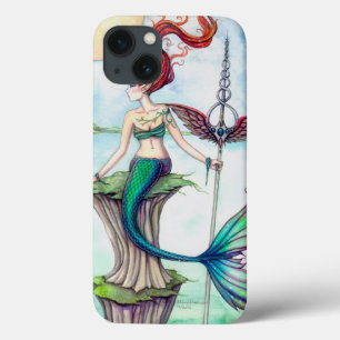 Funda Para iPhone 13 Vientos de Irlanda Arte de Fantasía de Sirena