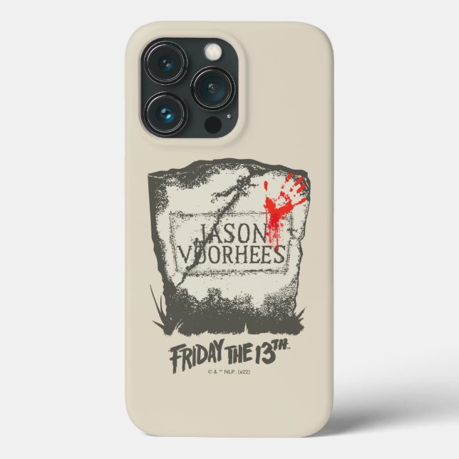 Funda De Case-Mate Para iPhone Viernes 13 | Jason Voorhees Headstone (Reverso )